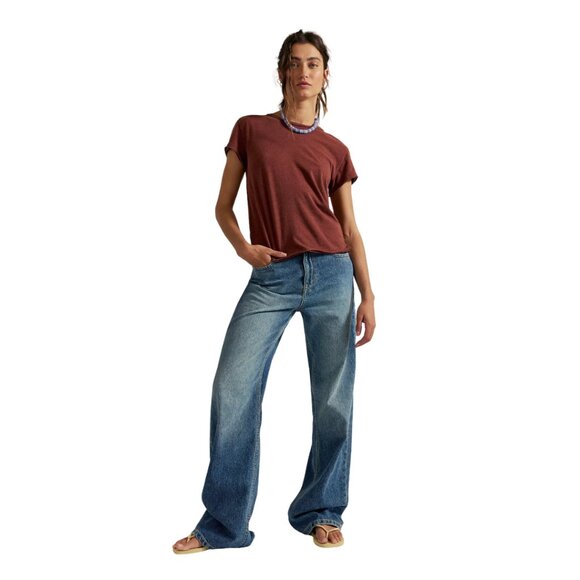 We The Free Tinsley Baggy Straight Jeans • Hazey Blue • 29 • NWOT (Altered) - Picture 2 of 12